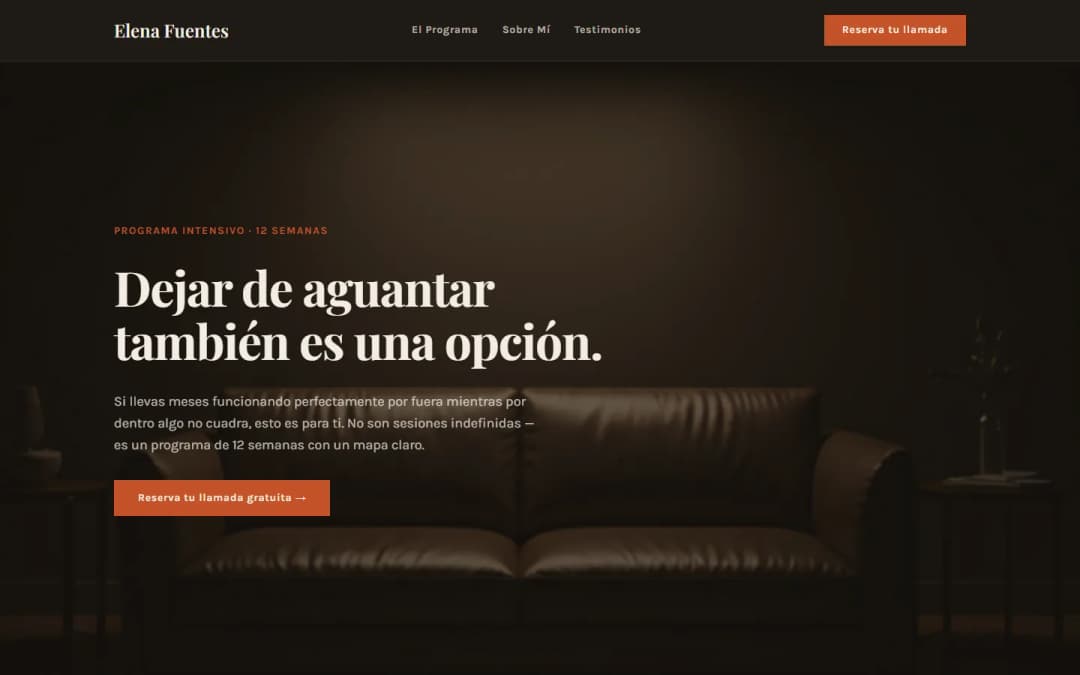 Web lanzada — Elena Fuentes Psicología