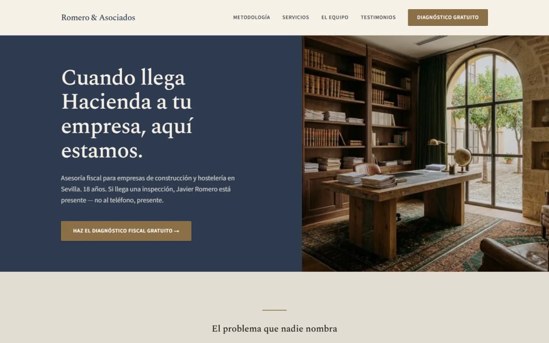Web lanzada — Romero & Asociados