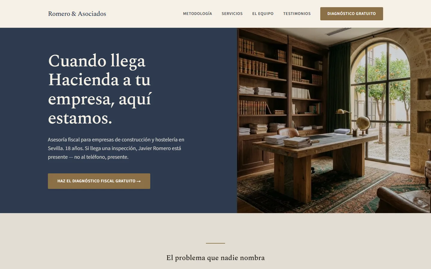 Romero & Asociados — web de asesoría fiscal con estrategia de marca